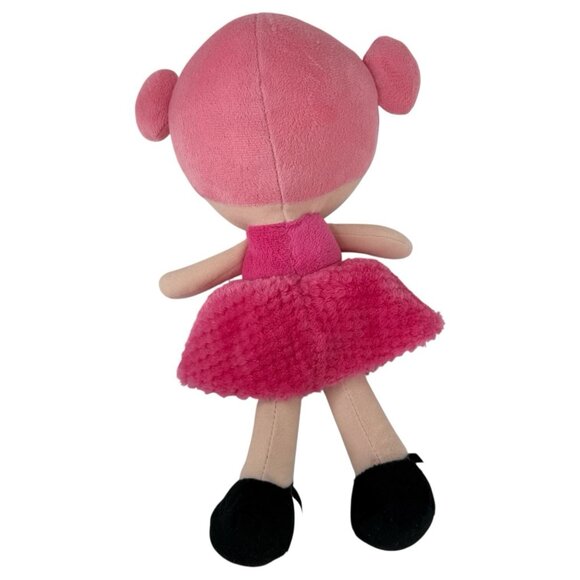 BABY STARTERS Sweet Doll Plush Pink Hair Dress Black Shoe Stuffed Toy Baby Lovey - Picture 4 of 7